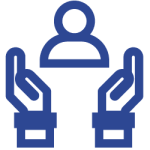 Icon blau Branchenlösung Arbeitssicherheit